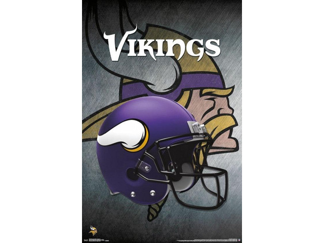 Minnesota Vikings - Helmet 16 Poster Print (22 x 34)
