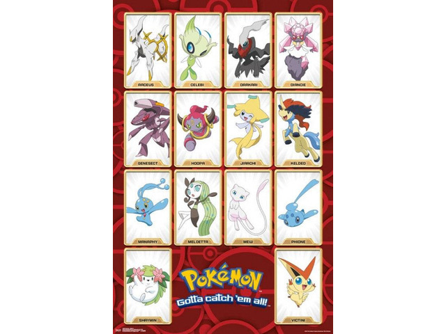 Pokemon - Mythical Poster Print (22 x 34)