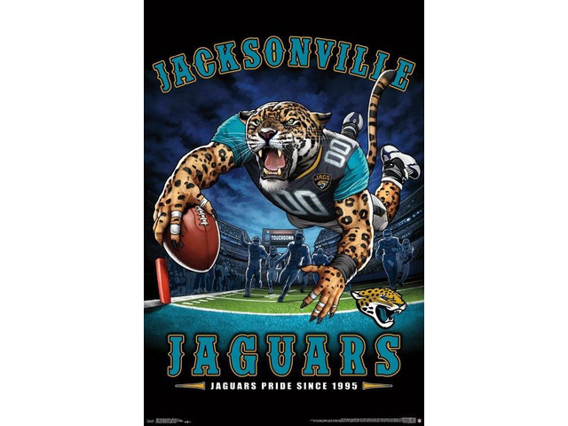 Jacksonville Jaguars - End Zone Poster Print (22 x 34)