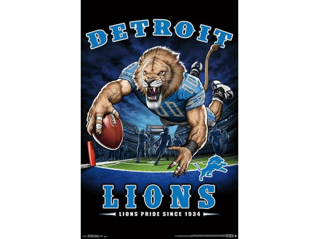 Detroit Lions - End Zone Poster Print (22 x 34)
