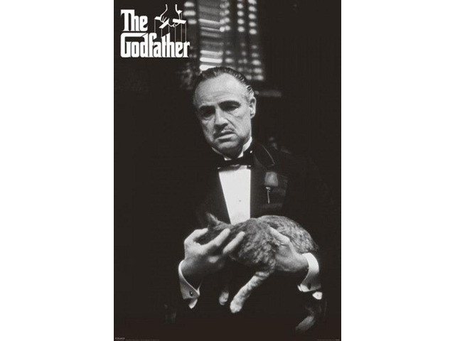 The Godfather - Cat B & W Poster Print (24 x 36)