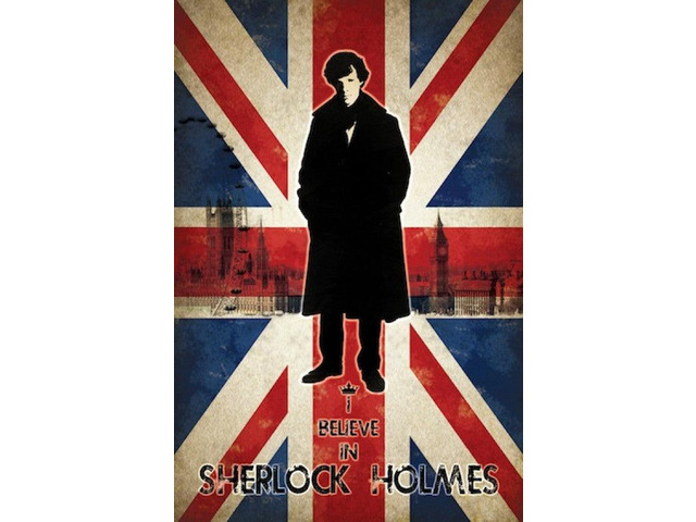 Sherlock Union Jack Poster (24 x 36)