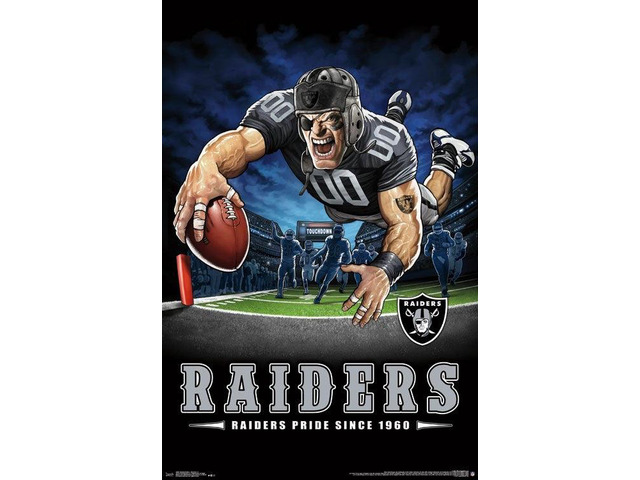 Oakland Raiders - End Zone Poster Print (22 x 34)