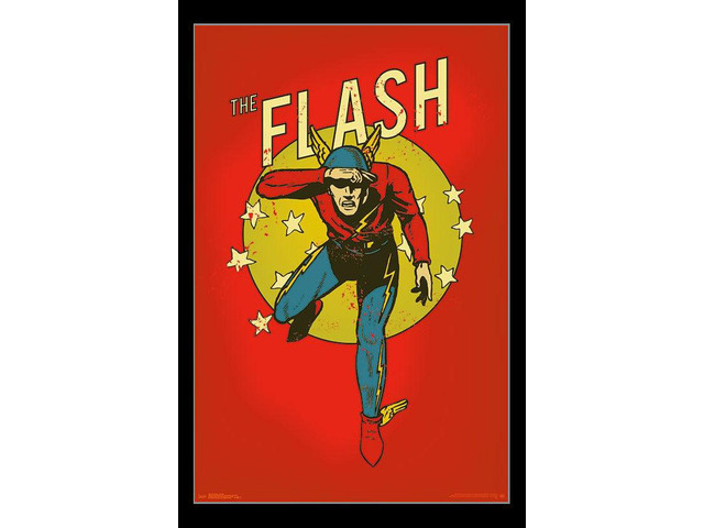 The Flash - Vintage Poster Print (22 x 34)
