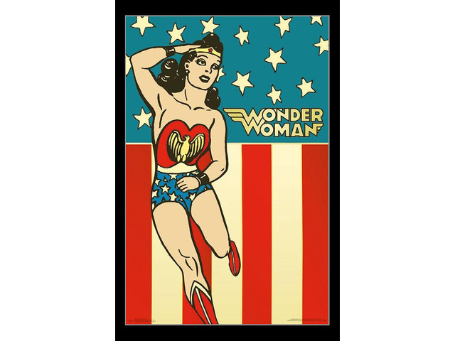 Wonder Woman - Vintage Poster Print (22 x 34)