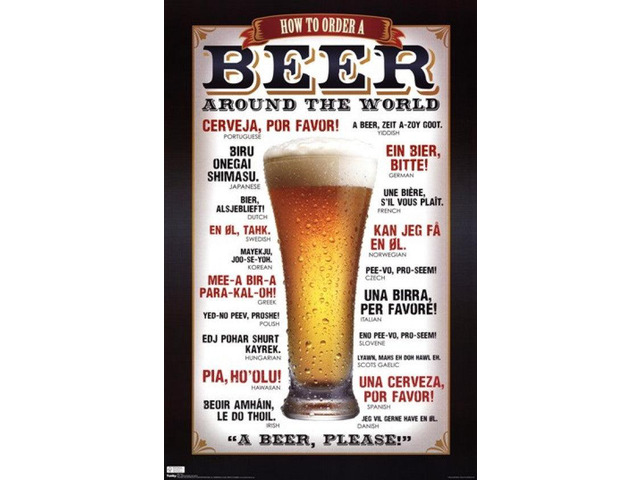 How to Order a Beer Around the World Poster Print (22 x 34)