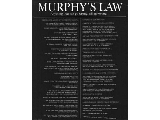 Murphy's Law Poster Print (16 x 20)