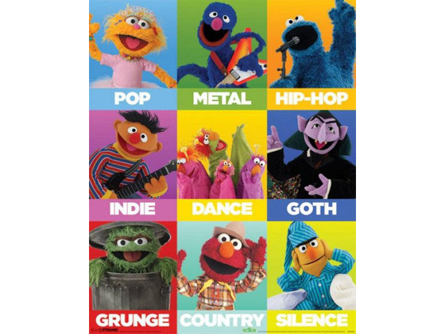 Sesame Street - Music Genres Poster Print (16 x 20)