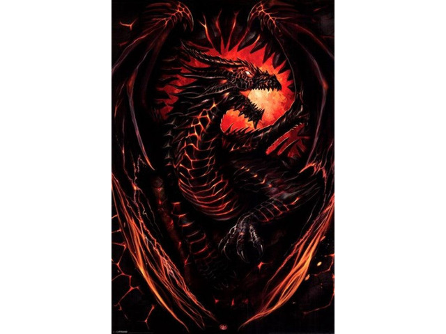 Spiral - Dragon Furnace Poster Print (24 X 36)