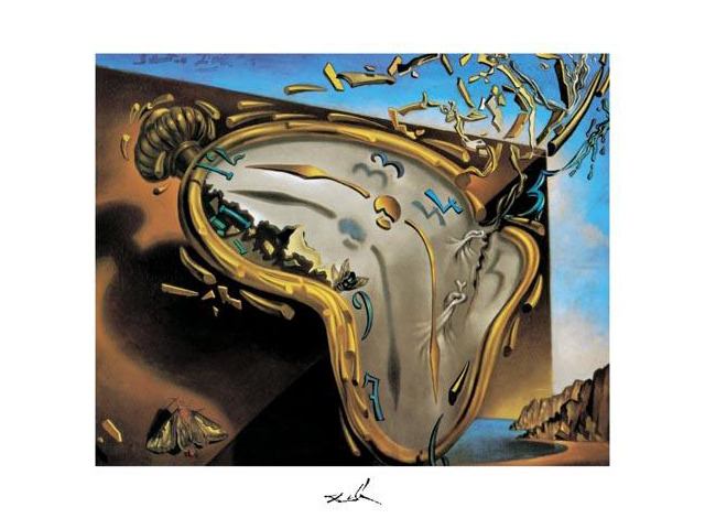Soft Watch At Moment of First Explosion, c.1954 Poster Print by Salvador Dali (14 x 11)