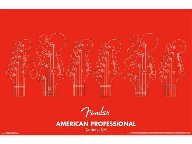 Fender - American Professional Poster Print (34 x 22)