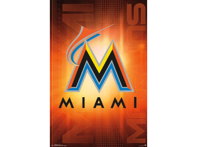 Miami Marlins - Logo 16 Poster Print (22 x 34)