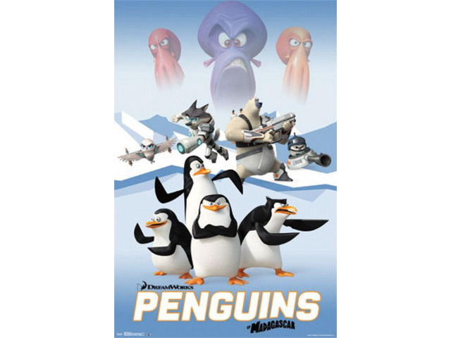 Penguins of Madagascar - Cast Poster Print (24 x 36)
