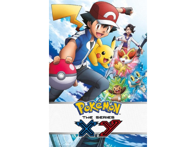 Pokemon Xy Ash Ketchum & Pikachu Poster Print (24 X 36)