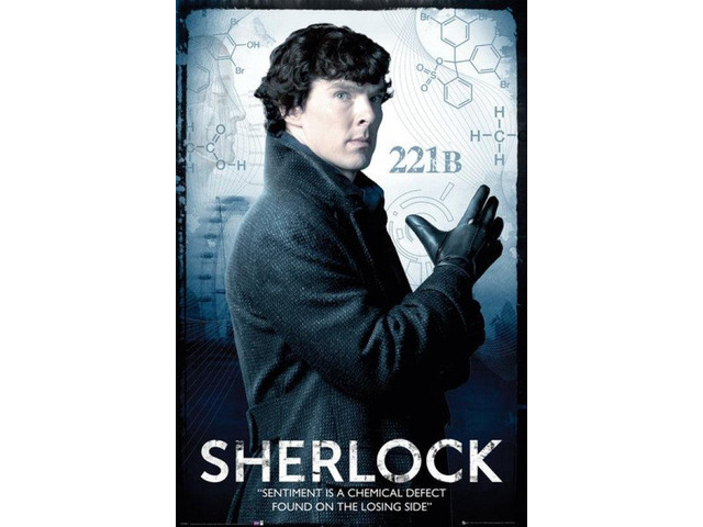 Sherlock Benedict Cumberland Solo Poster (24 x 36)