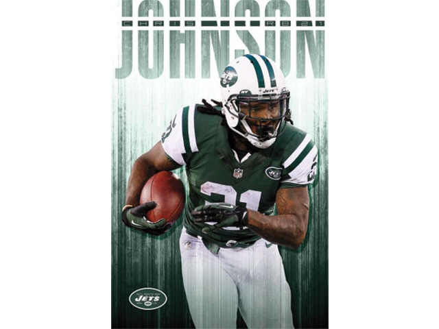 New York Jets - C Johnson 14 Poster Print (24 x 36)