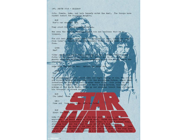 Star Wars - Han & Chewbacca Text Poster Print (24 x 36)