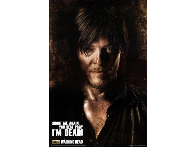 The Walking Dead - Daryl Shoot Me Again. Poster (24 x 36)