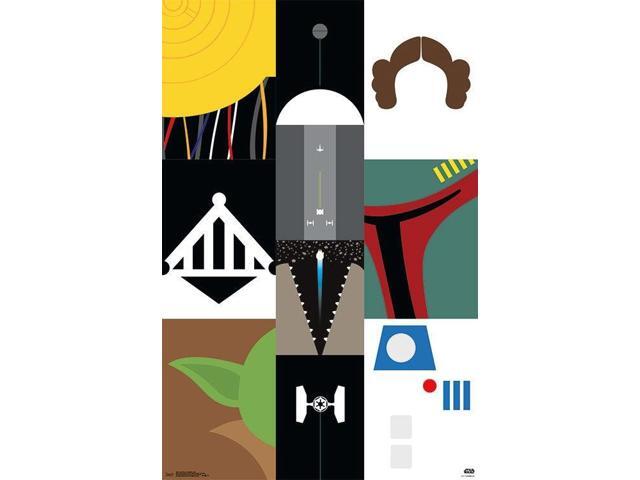 Star Wars - Simplistic Grid Poster Print (22 x 34)