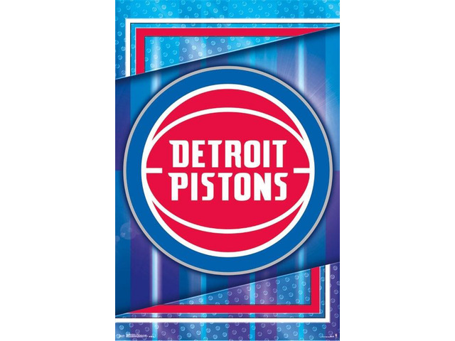 Detroit Pistons - Logo Poster Print (22 x 34)