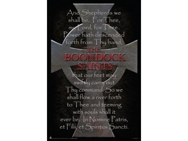 The Boondock Saints Cross & Prayer Poster (24 X 36)