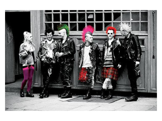 Punk (Colors) Poster Print (34 x 22)