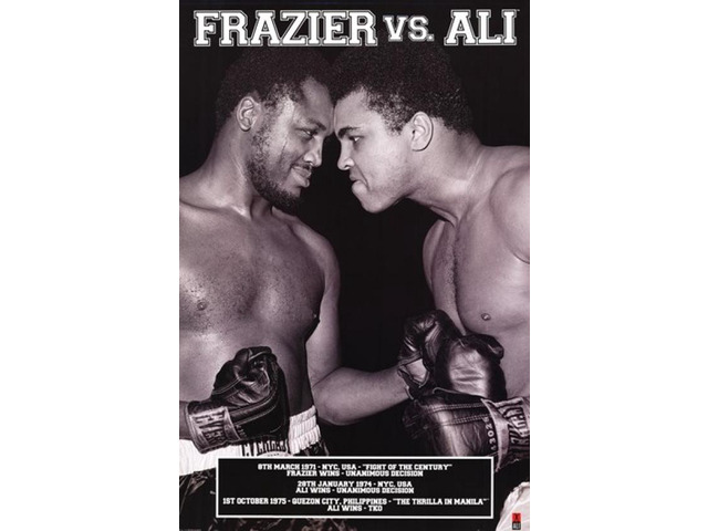Muhammad Ali Vs. Joe Frazier (Results) Poster Print (22 x 34)