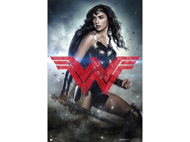 Batman V Superman Wonder Woman Glyph Poster (24 x 36)