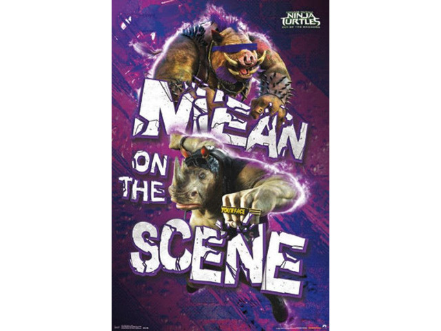 Ninja Turtles 2 - Mean Poster Print (22 x 34)