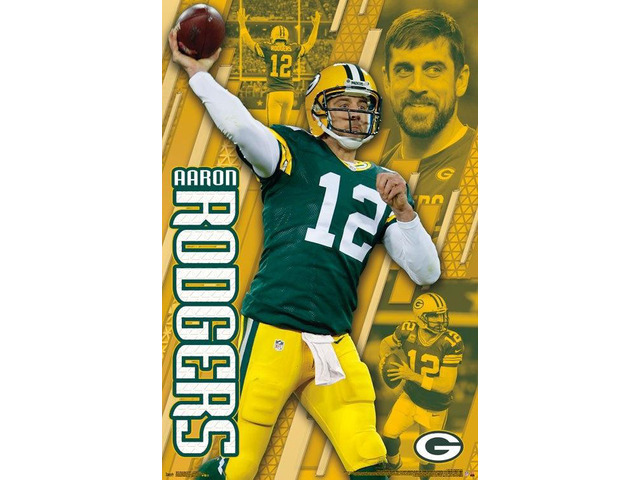 Green Bay Packers - Aaron Rodgers Poster Print (22 x 34)