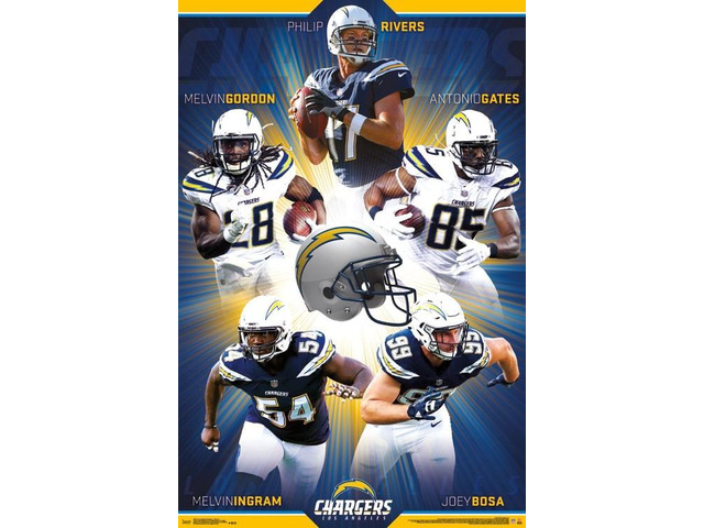 Los Angeles Chargers - Team Poster Print (22 x 34)