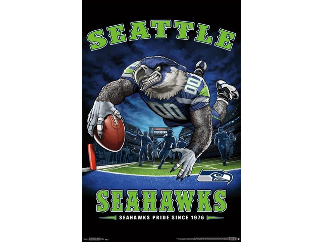 Seattle Seahawks - End Zone Poster Print (22 x 34)