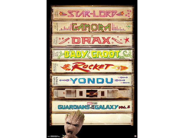 Guardians Of The Galaxy 2 - Tapes Poster Print (22 x 34)