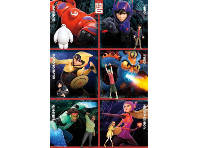 Disney Big Hero 6 - Heroes Grid Poster Print (22 x 34)