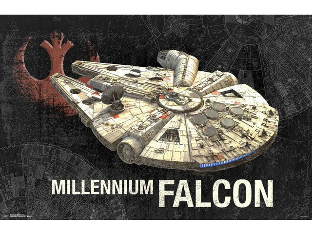 Star Wars - Millennium Falcon Poster Print (34 x 22)