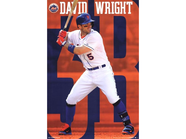 New York Mets_ – D Wright 14 Poster Print (24 x 36)