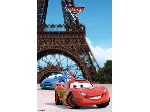 Cars 2 - Eiffel Tower Poster (24 x 36)