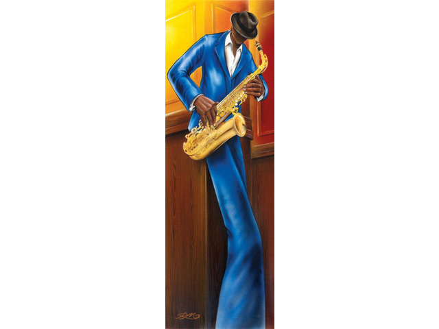 Jazz - Sax Poster Print (36 x 12)