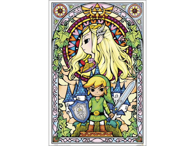Zelda - Stained Glass Poster Print (24 X 36)