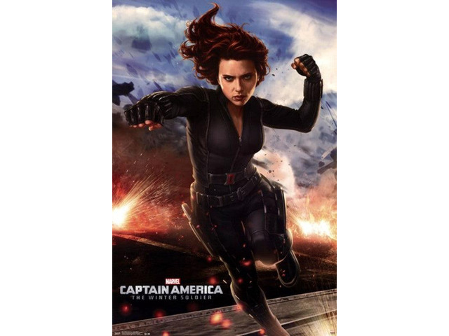 Captain America 2 The Winter Soldier - Black Widow Poster Print (24 x 36)