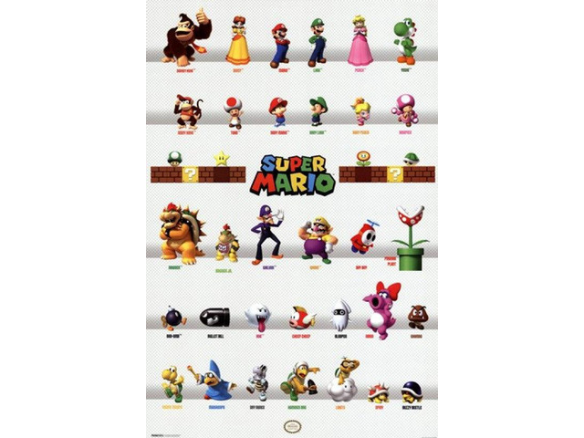 Mario - Characters Poster Print (24 x 36)
