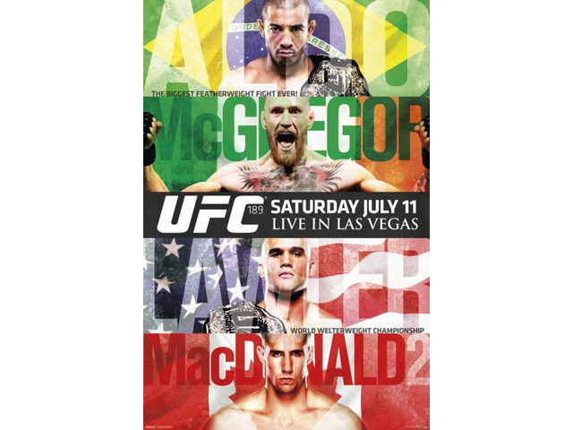 Ufc 189 - Aldo Vs. Mcgregor Poster Print (24 X 36)