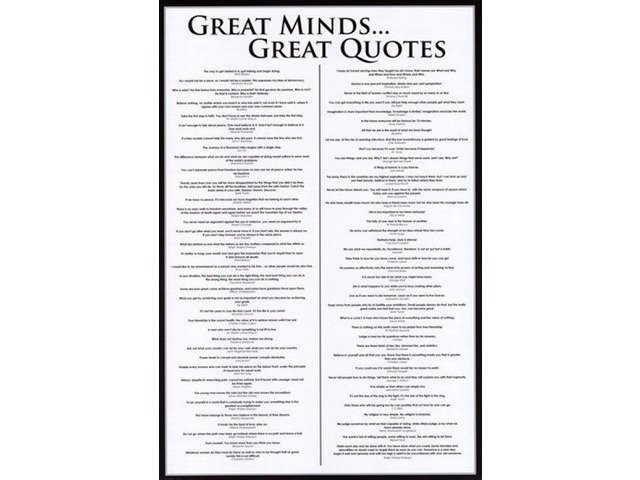 Great Minds - Great Quotes Poster Print (24 x 36)