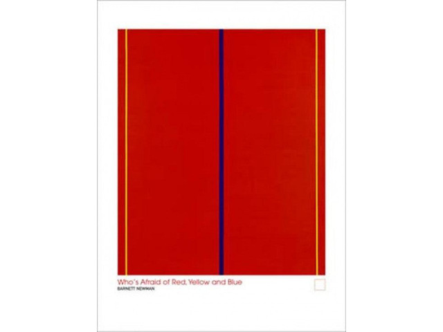 Who's Afraid Of Red, Yellow And Blue Poster Print By Barnet Newman (22 x 30)
