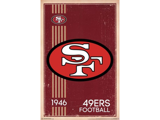 San Francisco 49ers - Retro Logo 14 Poster Print (22 x 34)