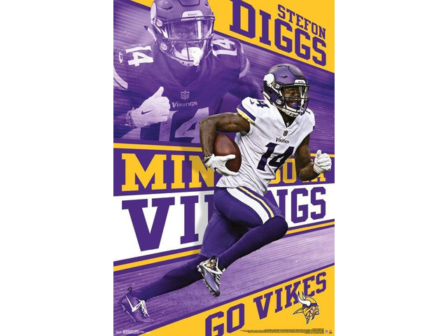 Minnesota Vikings - Stefon Diggs Poster Print (22 x 34)