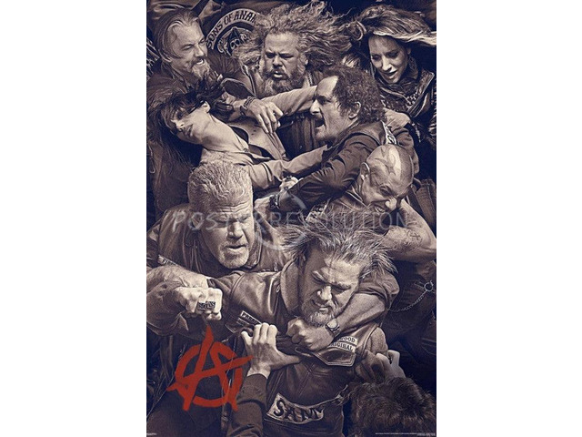 Sons Of Anarchy Fighting Poster Print (22 x 34)