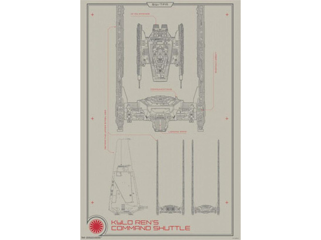 Collector - Star Wars The Force Awakens - Command Shuttle (24x36) Poster Print (22 x 34)