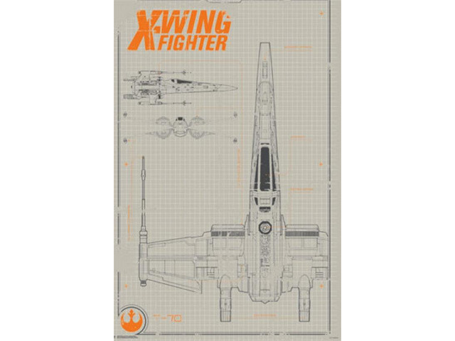 Collector - Star Wars The Force Awakens - X-Wing (24X36) Poster Print (22 x 34)
