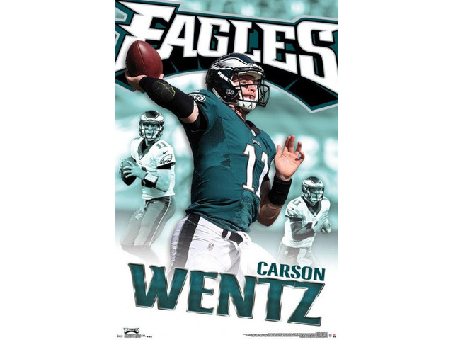 Philadelphia Eagles - Carson Wentz 16 Poster Print (22 x 34)